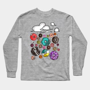 raining donut Long Sleeve T-Shirt